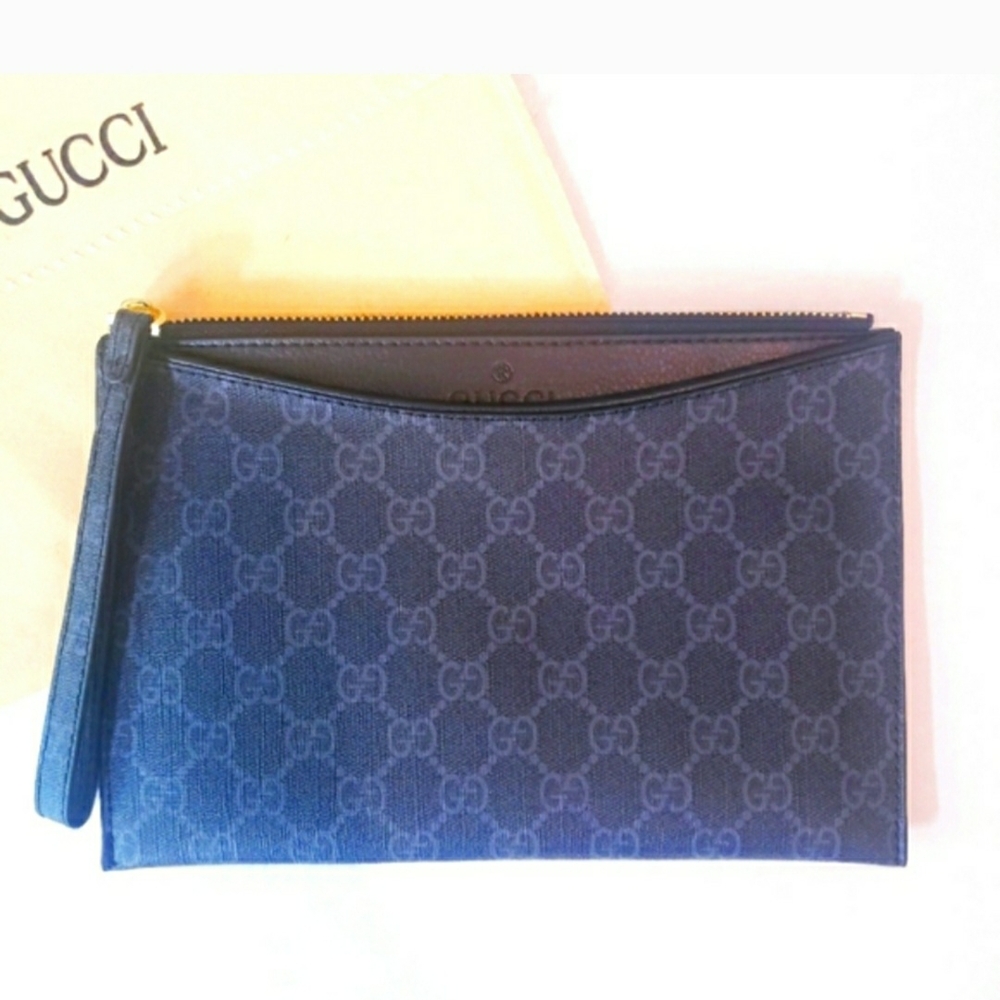 Black Monogram Clutch